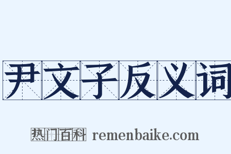 尹文子反义词是什么意思的图片